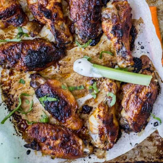 Buffalo Chicken Wings with Yoghurt