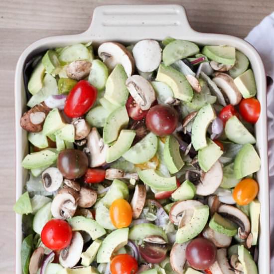 Avocado Garden Salad Recipe