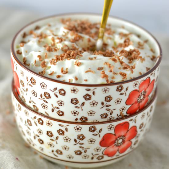 Nutella Latte Oatmeal