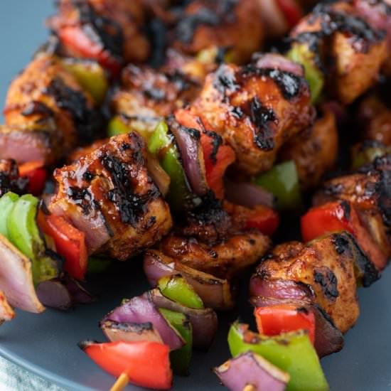 BBQ Chicken Kebabs