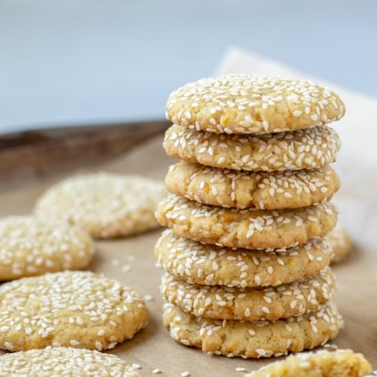 One-Bowl Orange-Tahini Cookies