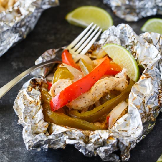 Chicken Fajita Foil Packets