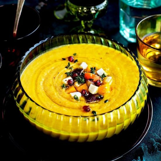 Roasted Vegetable Feta Bisque