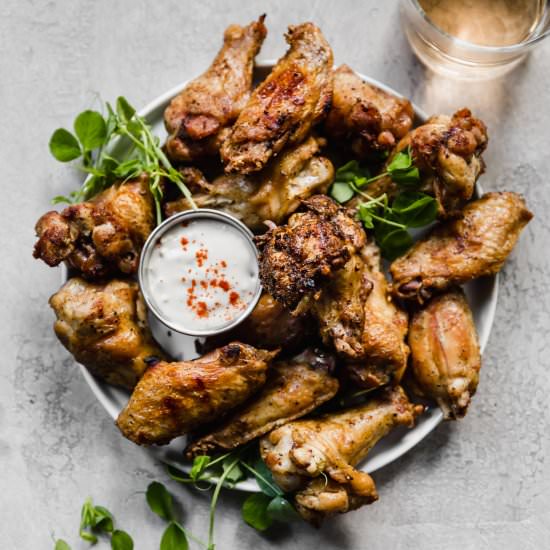 crispy grilled chicken wings
