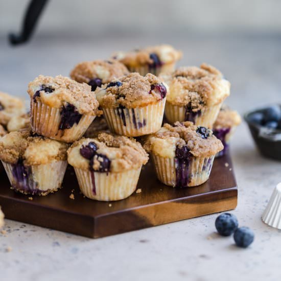 blueberry streusel muffins