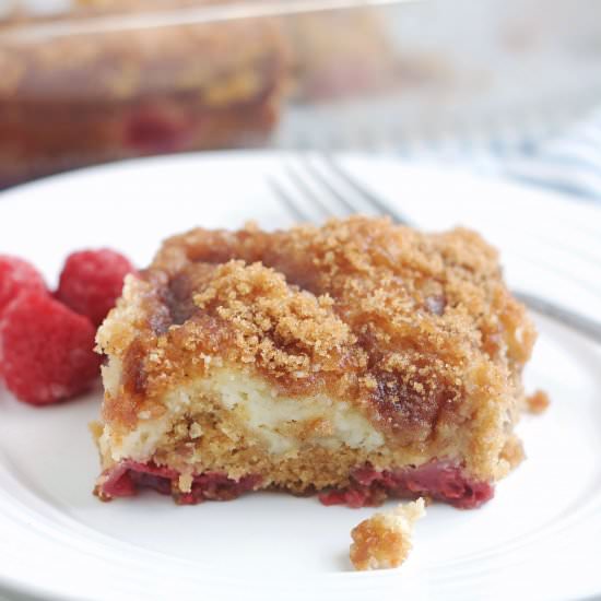 Cheesecake Swirled  Brown Sugar Cak