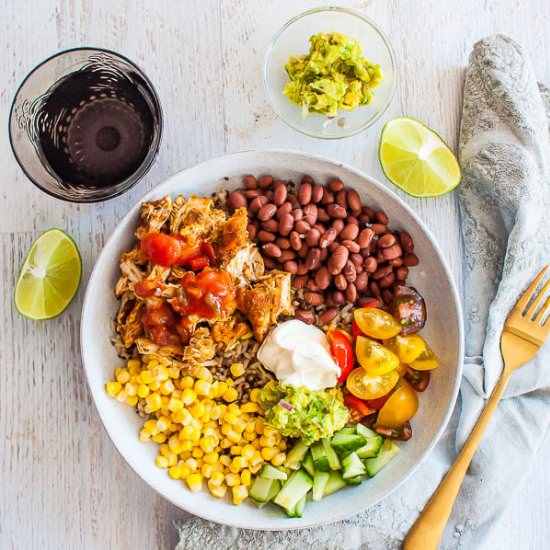 Pulled Chicken Burrito Bowl