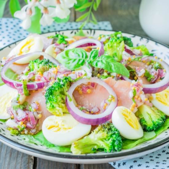 Smoked Pink Salmon Salad