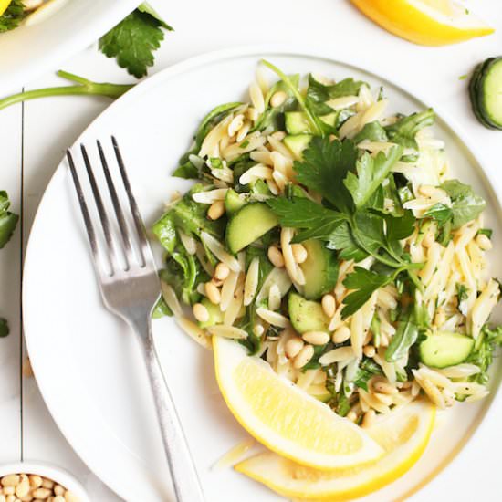 Lemon Cucumber Orzo Salad