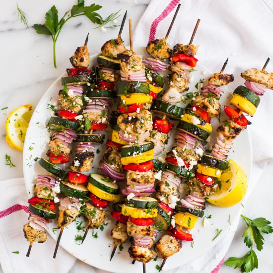 Grilled Chicken Kabobs