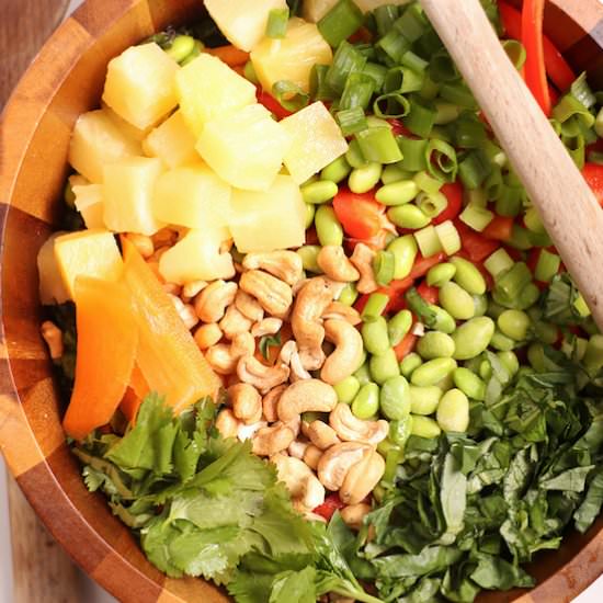 Thai Quinoa Salad with Peanut Sauce