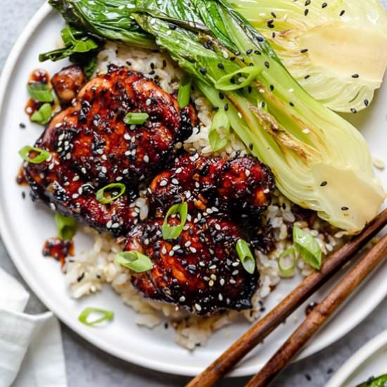 Asian-Glazed Boneless Chicken Thigh