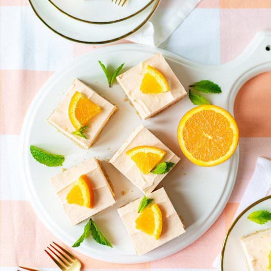 Orange Cheesecake Bars