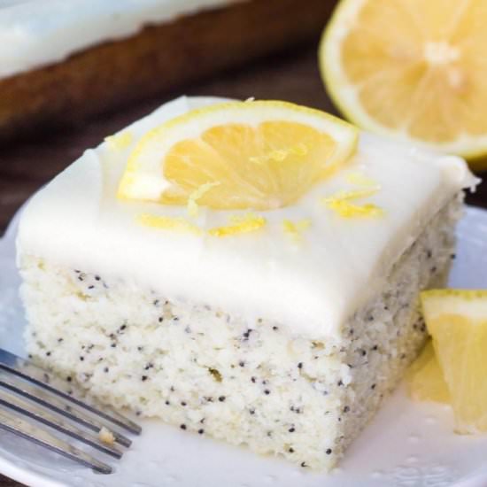 Lemon Poppyseed cake + video