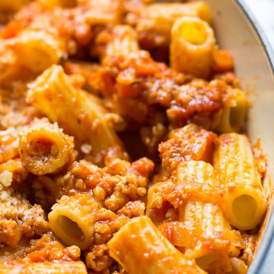 Chicken Ragu Pasta