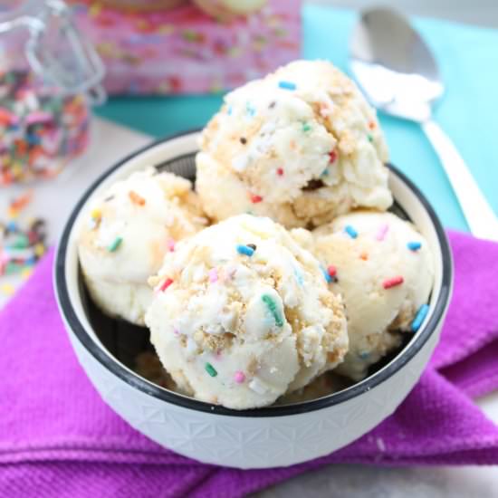 No Churn Funfetti Ice Cream