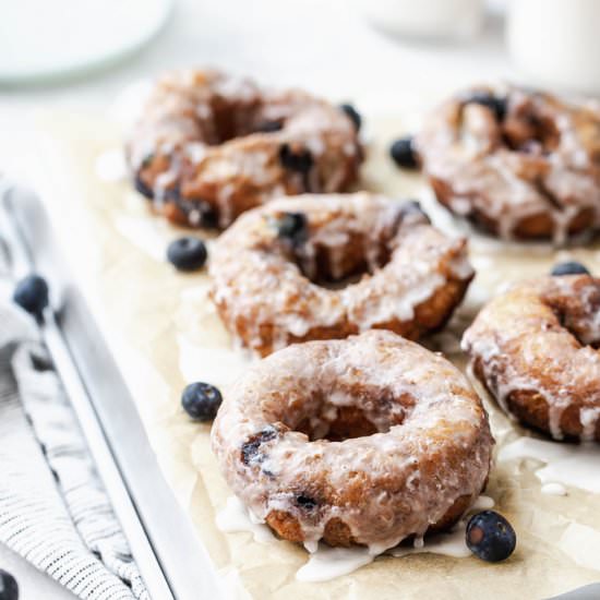 Blueberry Glazed Donuts