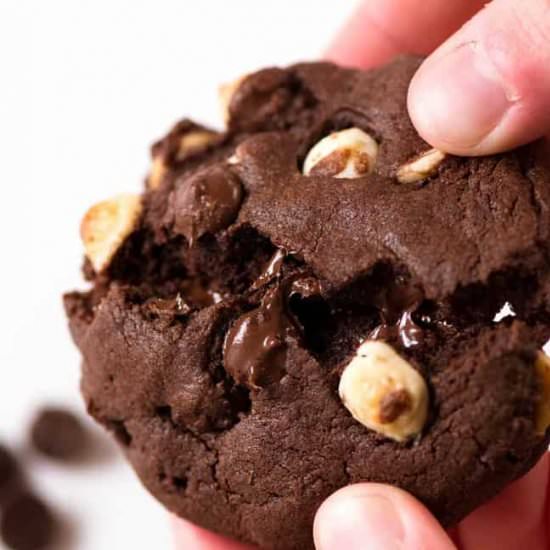 Outrageous Triple Chocolate Cookies