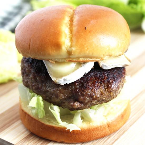 Honey Truffle Burger with Brie