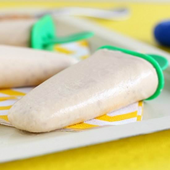 Banana Peanut Butter Pops