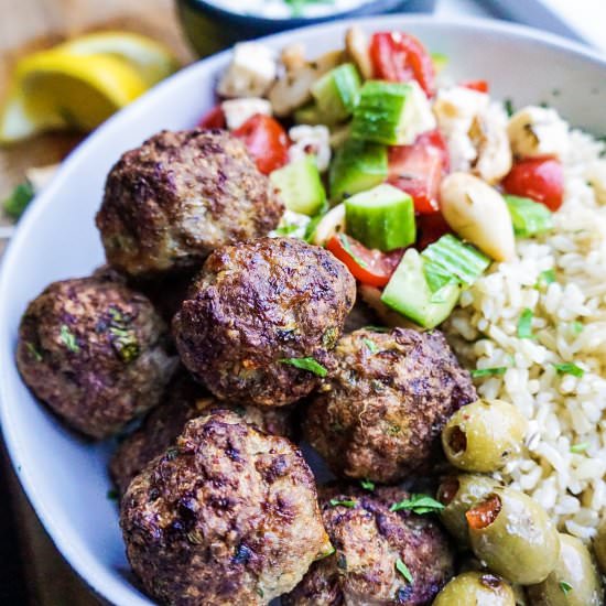 Easy Greek Meatballs