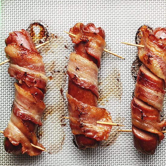 Bacon Wrapped Hot Dogs