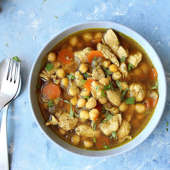 Rich chicken soup