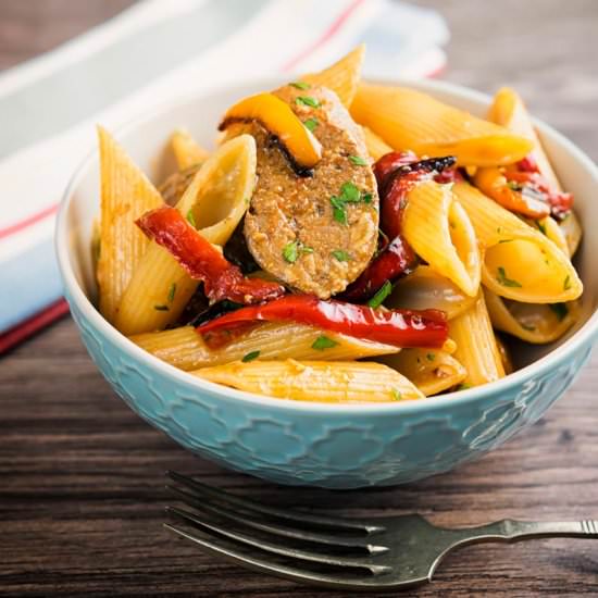 Pepper and Sausage Pasta