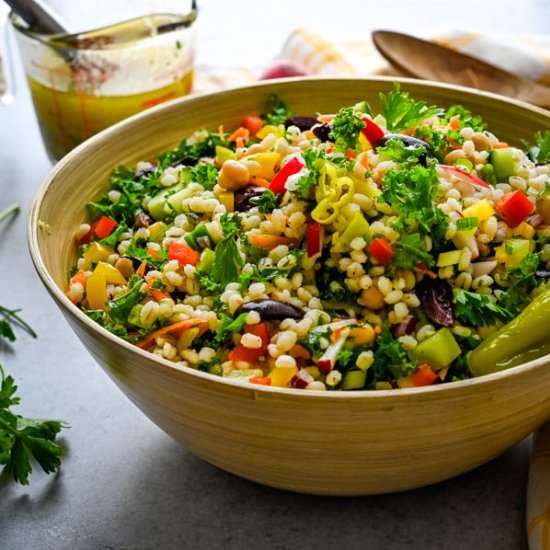 Pearl Barley & Kale Chopped Salad