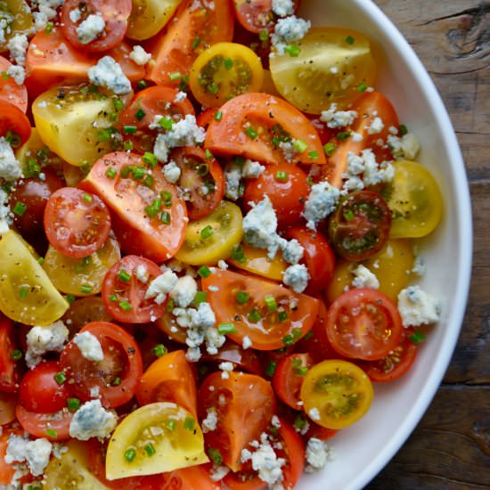 Tomato Salad with Blue Cheese