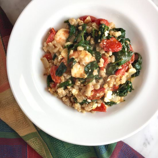 Greek Shrimp & Farro