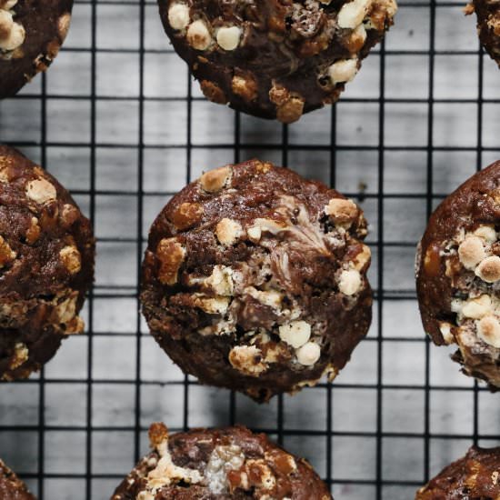 White Chocolate Banana Muffins