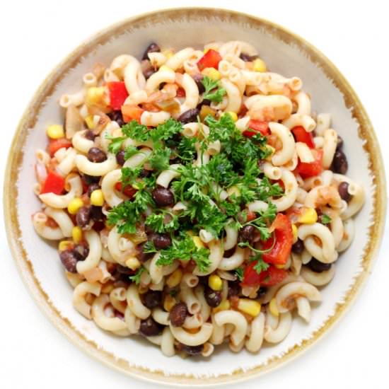 Easy GF/V Mexican Pasta Salad