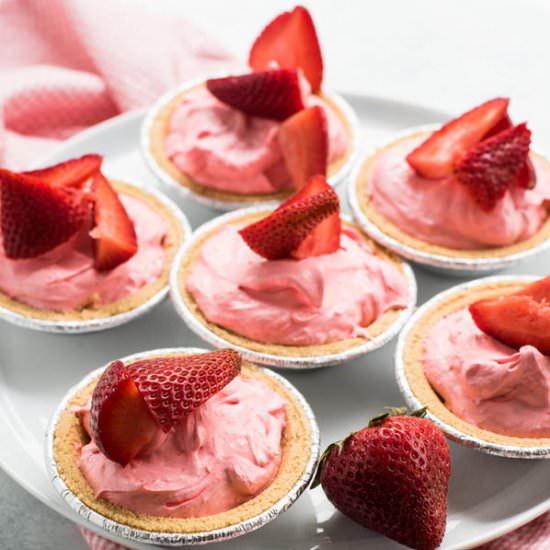 No Bake Strawberry Kool Aid Pie