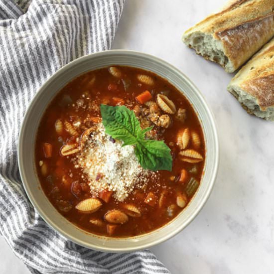 Instant Pot spicy pasta e fagioli