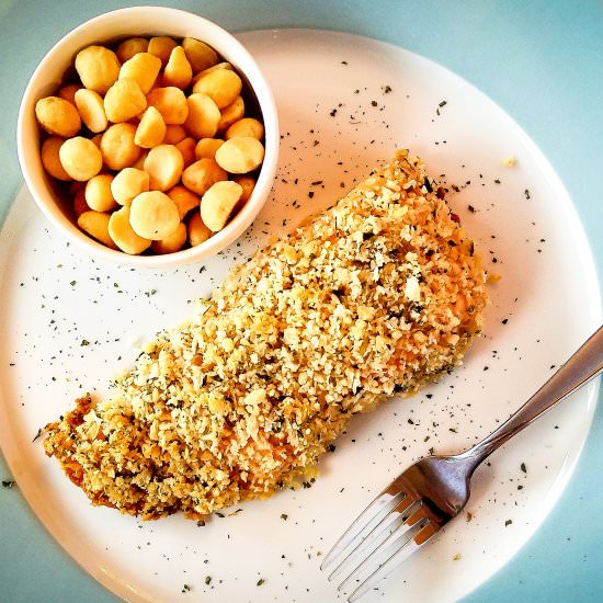Coconut Macadamia Crusted Salmon
