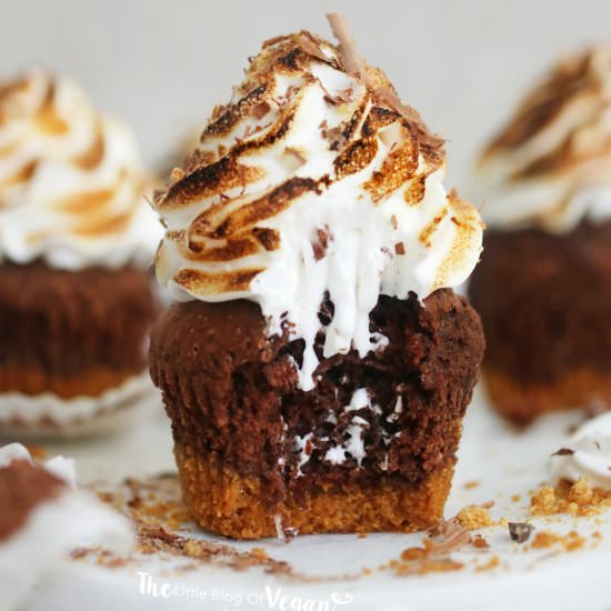 Ginger s’mores cupcakes