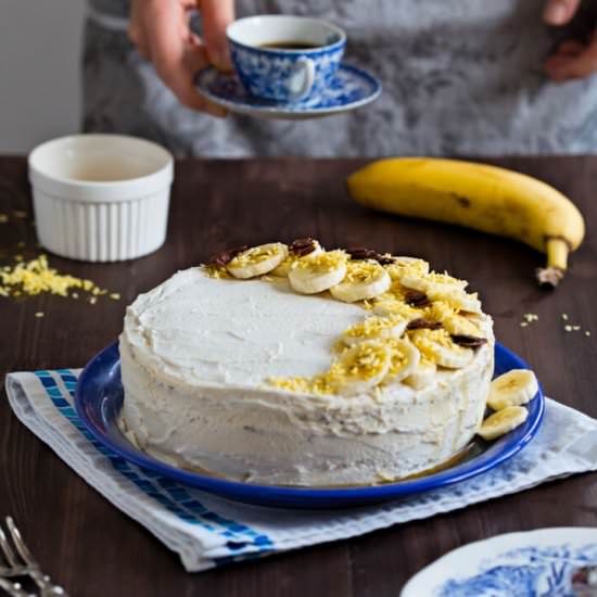 Banana Cake with Coconut Frosting