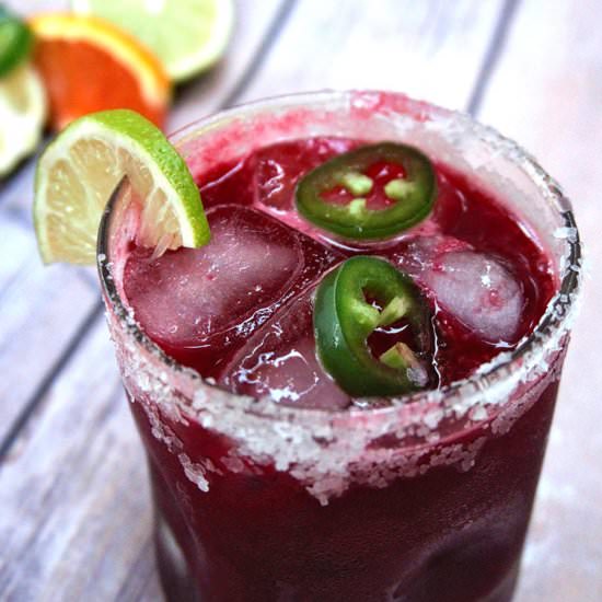 Beet, Mezcal & Jalapeno Margarita