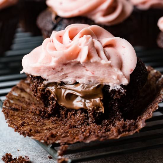 Strawberry chocolate Cupcake