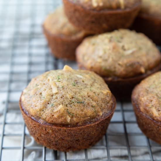Zucchini Muffins with Coconut