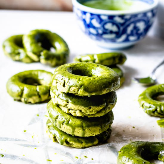 Matcha Mochi Donuts