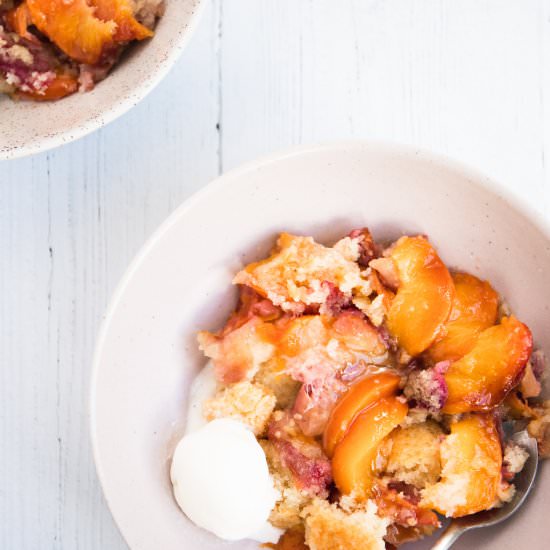 Vegan Peach Cobbler