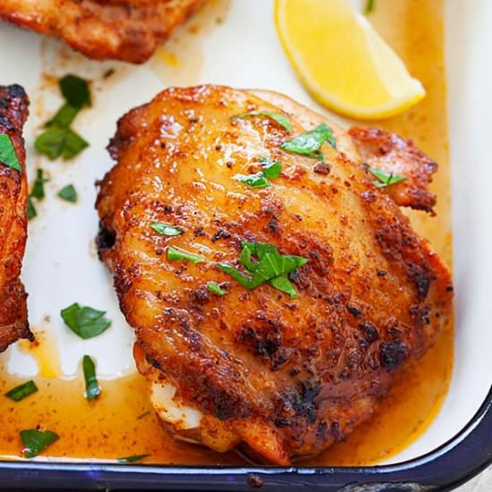 Juicy Grilled Chicken Thighs