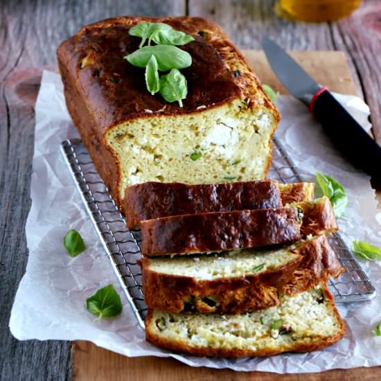 Savory Zucchini Bread & Goat Cheese