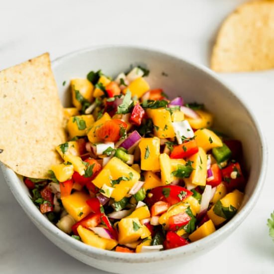 French and Easy Mango Salsa