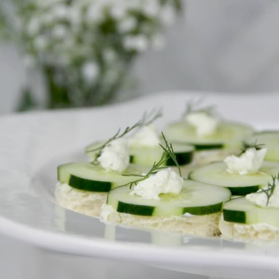 Southern Style Cucumber Sandwiches