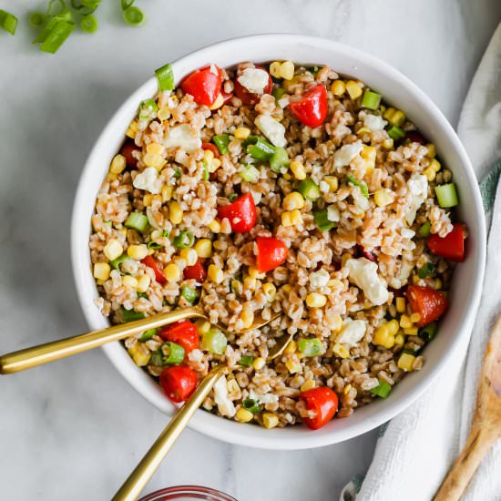 Summer Vegetable Farro Salad