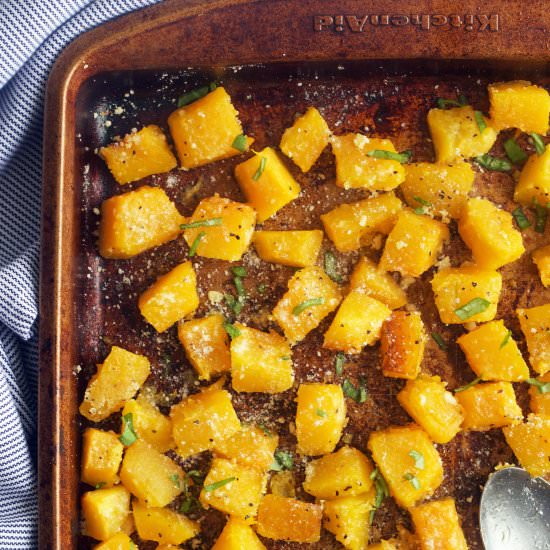 Parmesan Roasted Butternut Squash