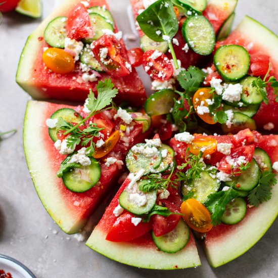 watermelon feta salad
